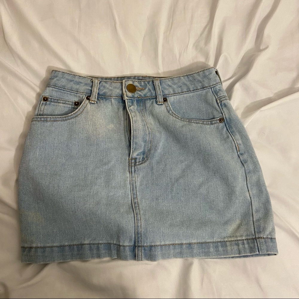 Cute denim skirt